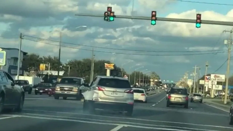 Dashcam Footage Shows a Car That "Might Need Its Alignment Checked"