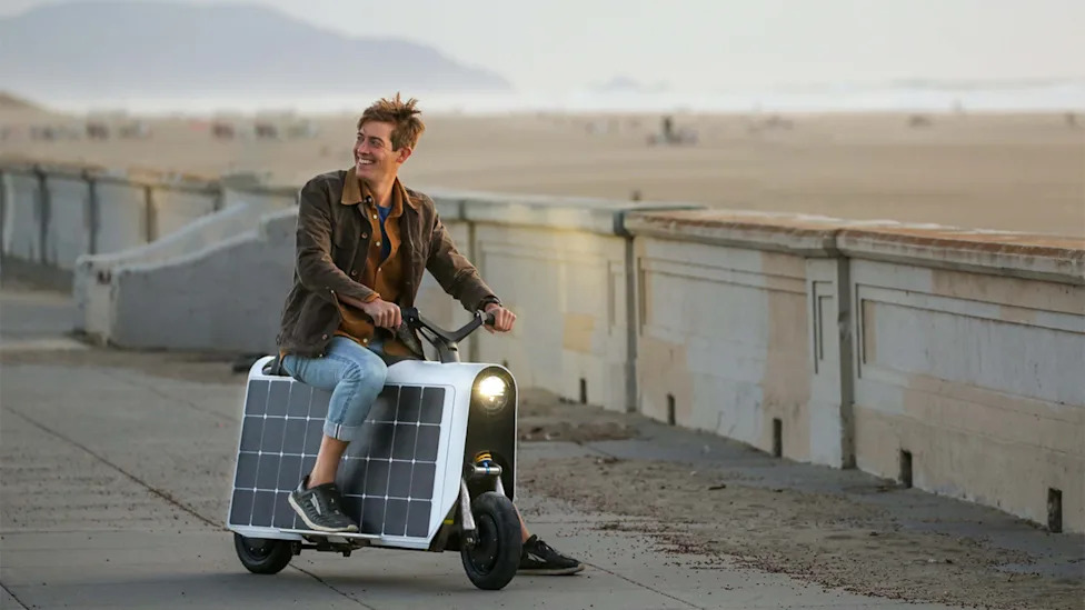 Would you be happy riding an eco scooter that looks like this?