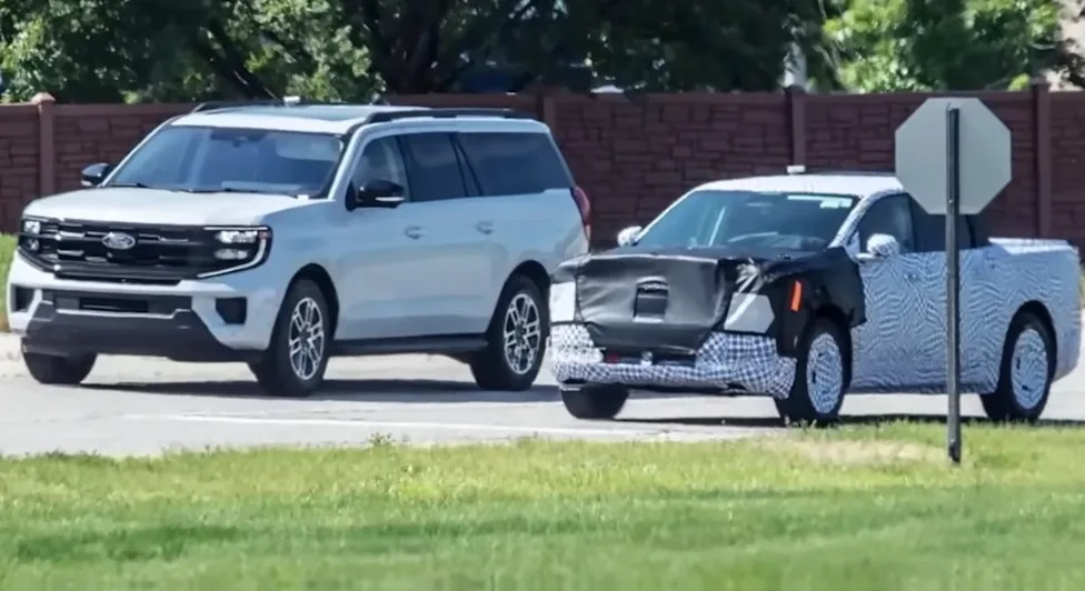 Covert photos hint that Ford's $30,000 electric pickup may be much smaller than expected