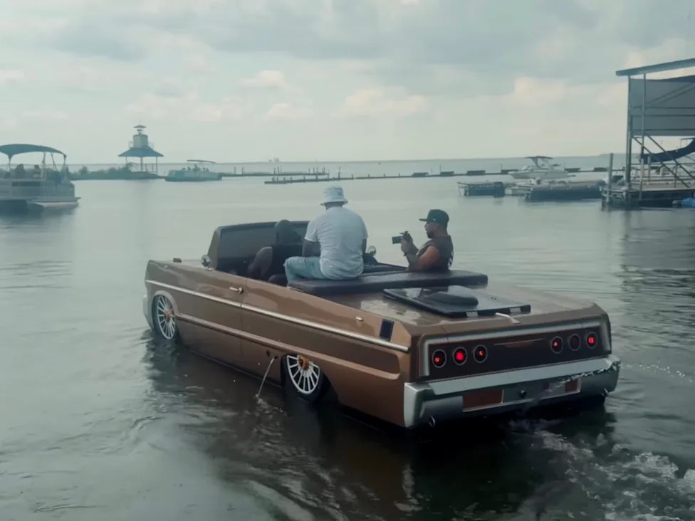 Shaq Just Got Two Custom Chevy Impalas, And One Belongs On Water