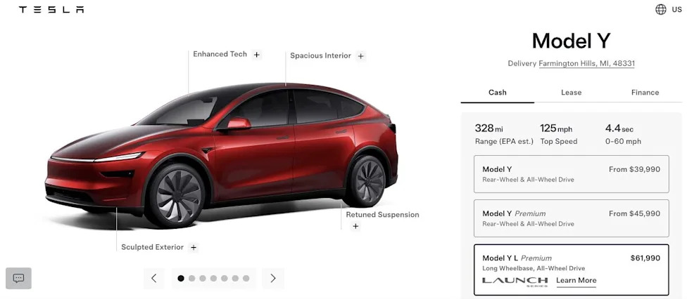 Official EPA Ratings Give Six-Seat Tesla Model Y L Even More Range