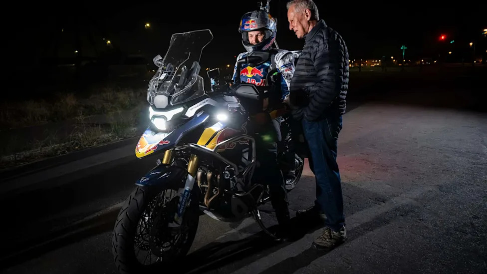 Sam Sunderland Sets off on World Record Circumnavigation Attempt Aboard All-New Triumph