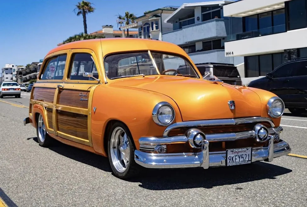 This 27-Year Garage-Kept 1951 Ford Country Squire Hides an LS2 Under Its Wood Body