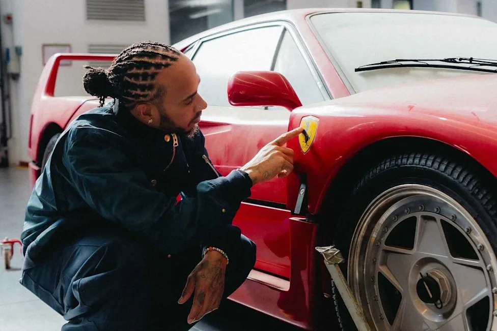 Lewis Hamilton Is Restoring A Ferrari F40 After Selling His Other Cars