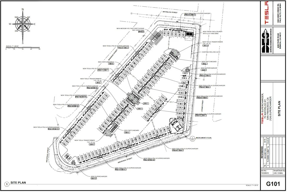 Tesla is planning one of its largest supercharger stations yet — right in the middle of San Francisco