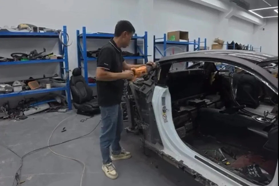 Someone Hacked Up a Perfectly Fine Audi R8 to Build a Bugatti Chiron Replica