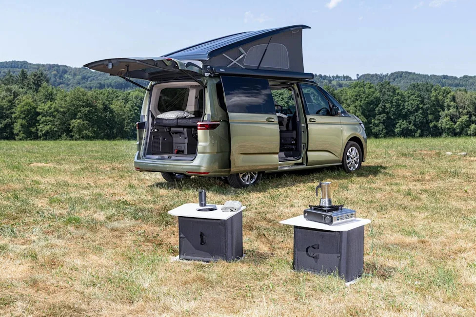 Volkswagen Built an Inflatable Kitchen For Its Cheapest Camper Van