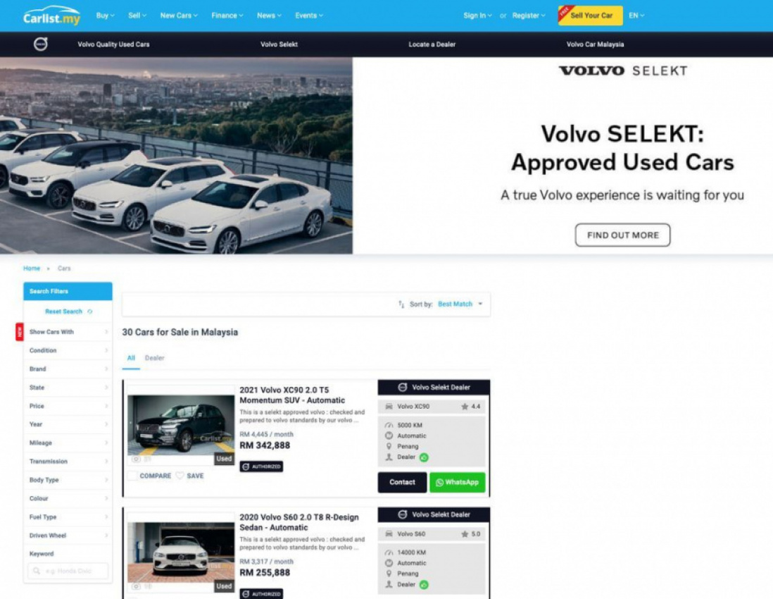 Malaysia volvo selekt Volvo SELEKT