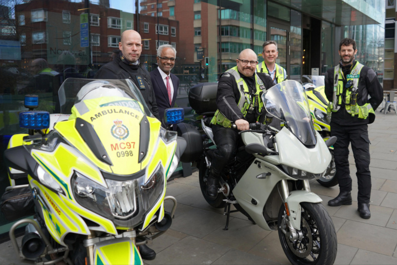 autos, cars, london ambulance service goes green with 42 electric fast-response cars and three electric motorbikes