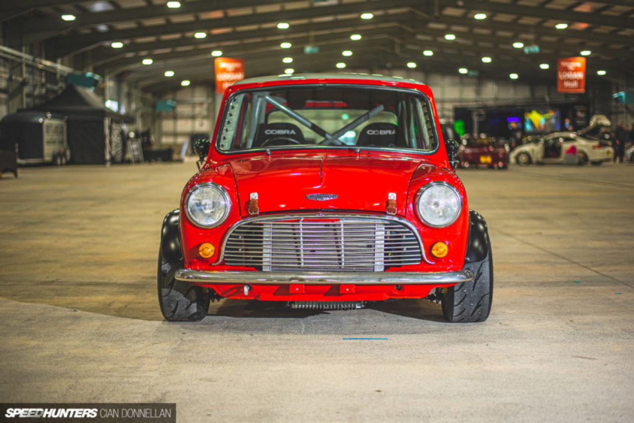 autos, car features, cars, mini, 16v, build, dubshed, dubshed 2022, dubshed 22, forge, ireland, itb, northern ireland, quaife, rover, twin cam, a twin-cam mini seven years in the making
