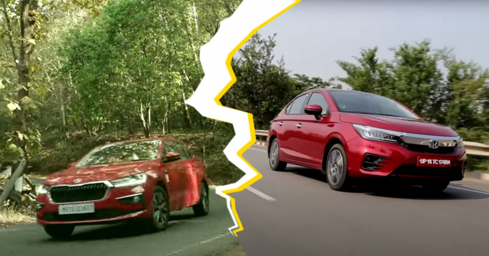 autos, cars, honda, honda city, honda city e:hev hybrid vs skoda slavia 1.5 tsi performance comparison