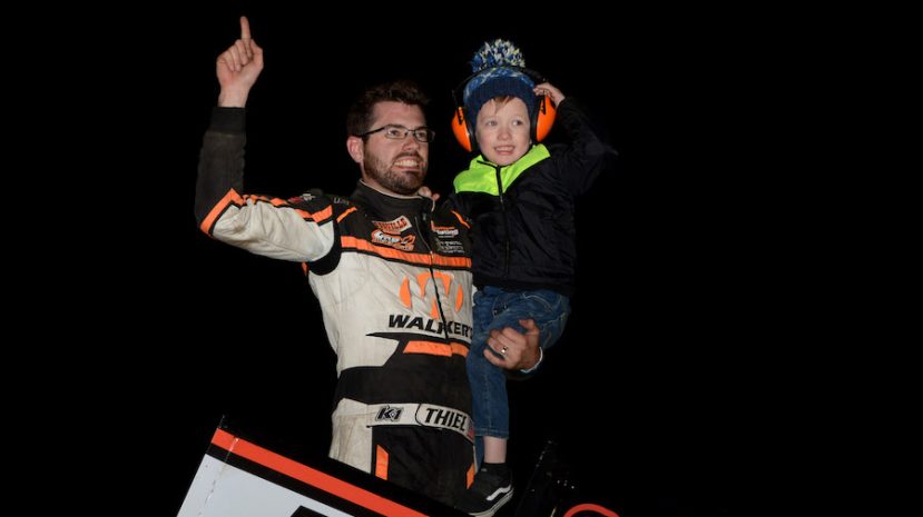 all sprints & midgets, autos, cars, thiel goes 2-for-2 in ira sprints