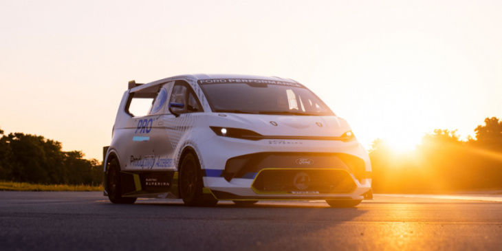 ford pro electric supervan boasts 1,500 kw at goodwood
