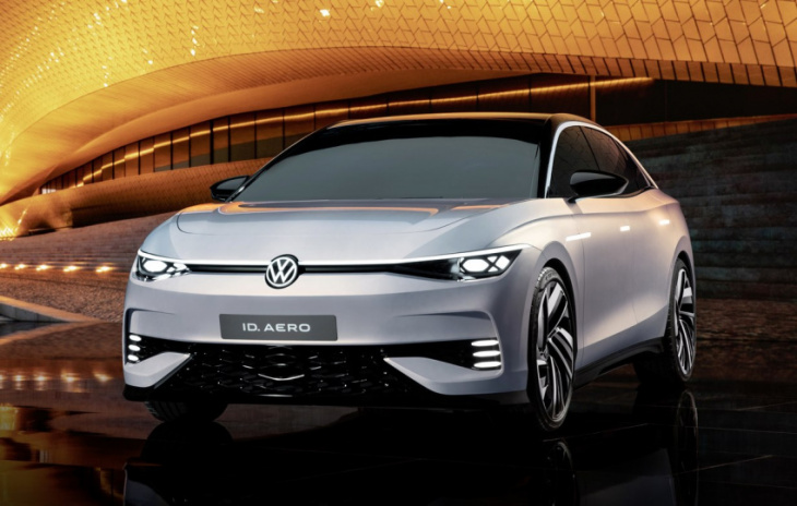 volkswagen unveils id.aero concept as flagship of all-electric id. range