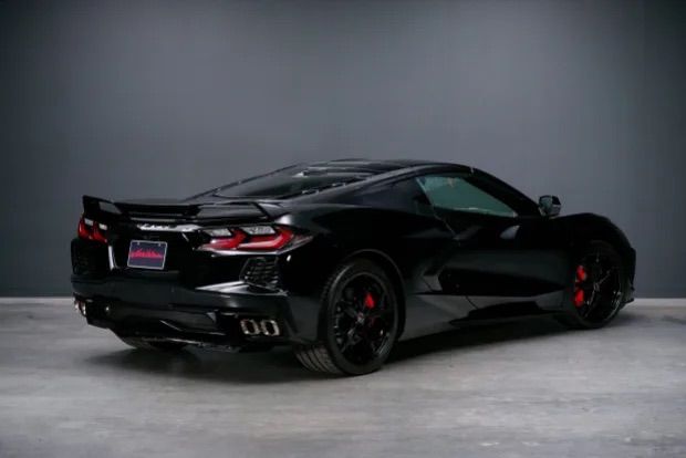black over red corvette on bring a trailer is a classic combination