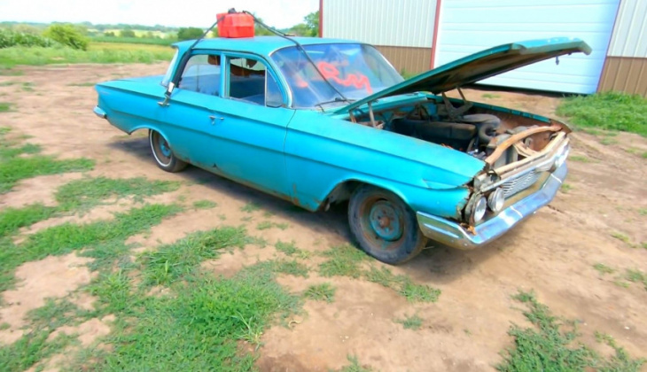 1961 chevy biscayne is saved from the crusher