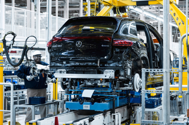 mercedes-benz starts assembly of eqs suv in the us