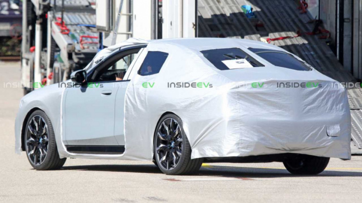 2023 bmw i5 m60 spied, looks very close to being revealed