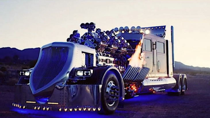 $13.2 million 3,974 hp flamethrower semi-trailer 'thor'