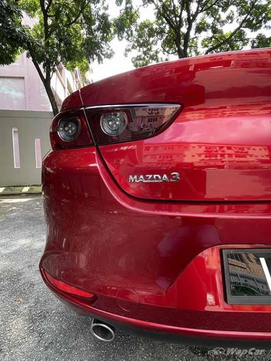 owner review:  soul red sculpture , art of motion, my 2021 mazda 3 1.5l skyactiv g sedan