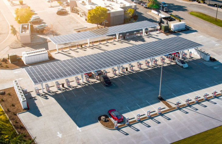 tesla is building four enormous supercharger locations in california
