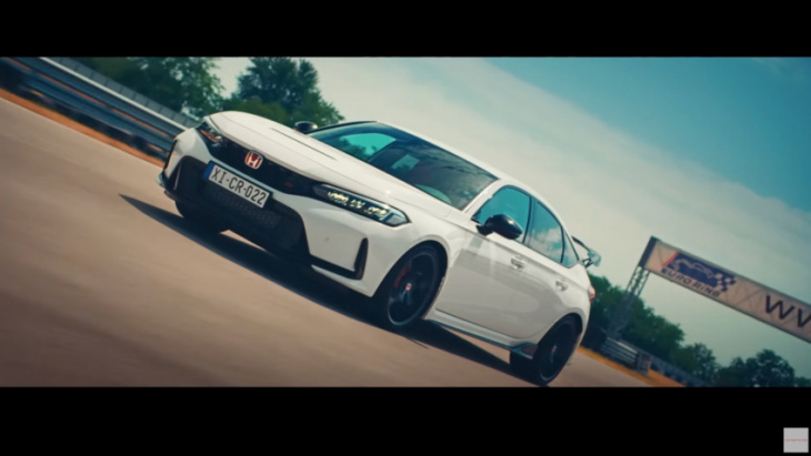 watch max verstappen drive the 2023 honda civic type r in new ad
