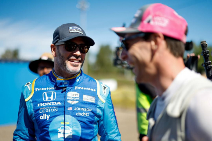 jimmie johnson mulls options after first full campaign in indycar