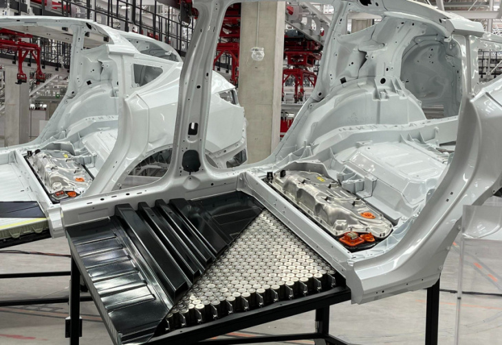 tesla gigafactory berlin looks to start battery production in q1 2023: report