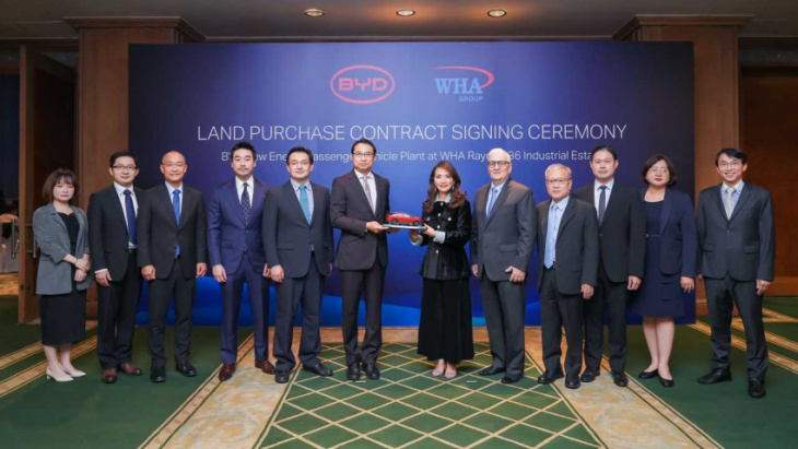 byd will build electric car plant in thailand