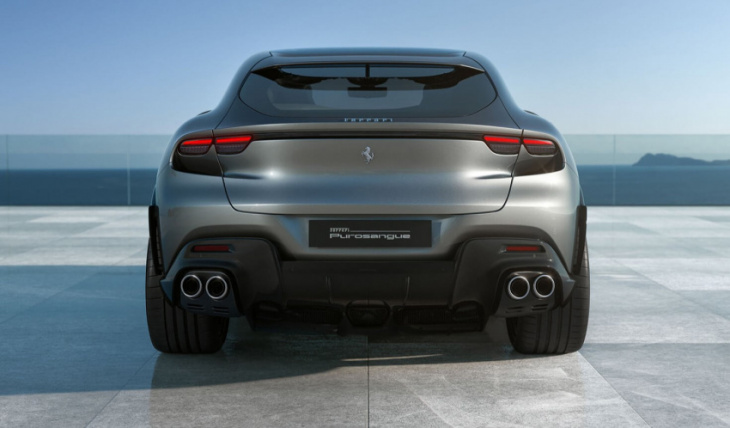 ferrari’s first suv officially unveiled with a v12 and suicide doors