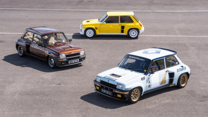 renault 5 turbo group test – hot hatch icons go head-to-head
