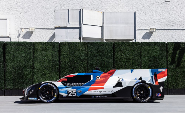 here's bmw m hybrid v8 race car in its official livery