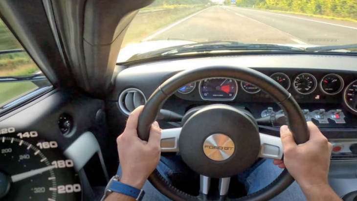 tuned 2006 ford gt spreads v8 music through germany in autobahn run