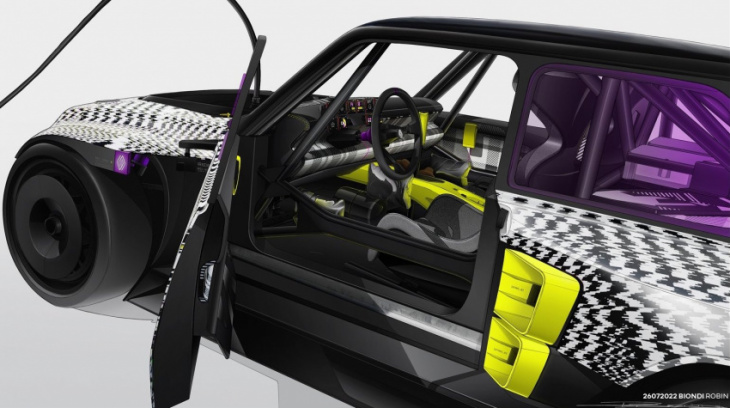 renault reveals futuristic r5 turbo 3e electric drift concept