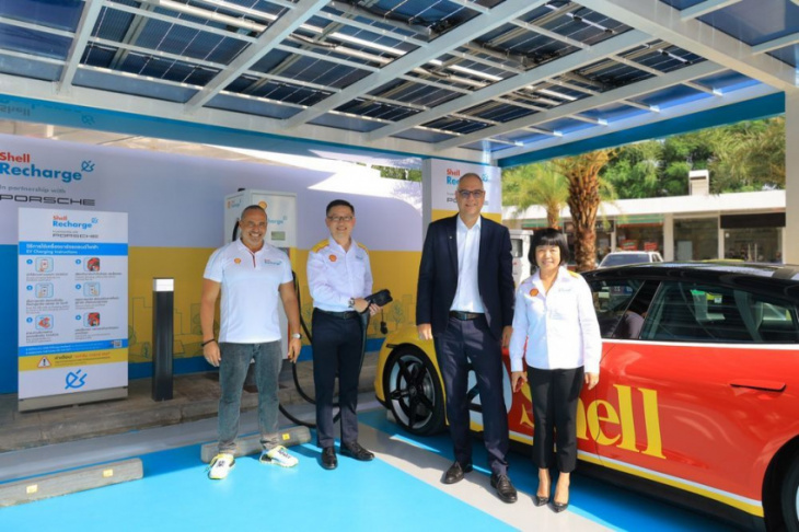porsche & shell launch first 180kw dc fast charger in thailand