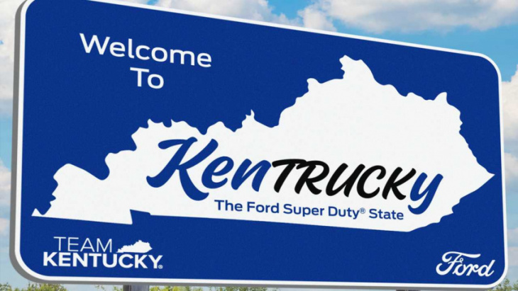 ford super duty debut becomes kentrucky day in bluegrass state