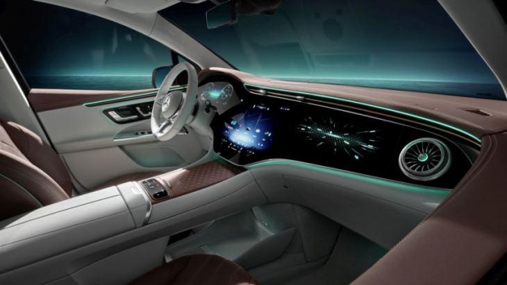 mercedes-benz shows interior of eqe suv ahead of oct 16 premiere
