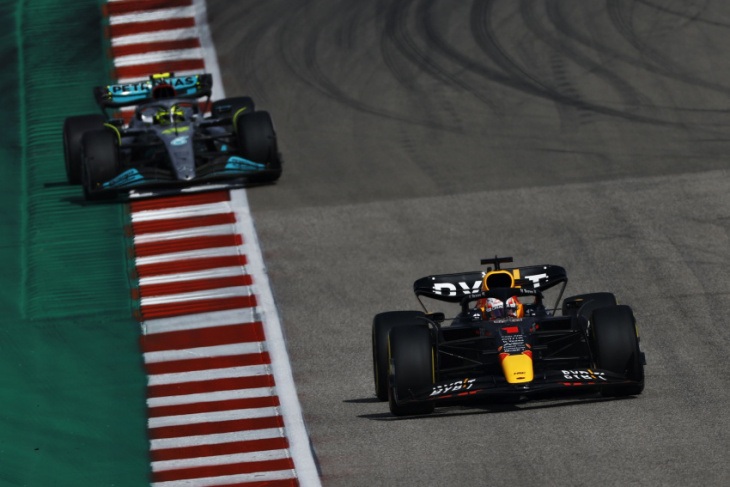 f1 u.s. grand prix results: verstappen ties record, adds exclamation point to title