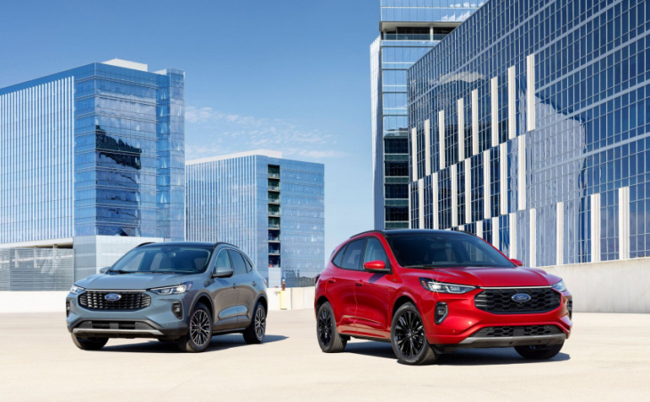 2023 ford escape simplifies lineup, declutters interior in mid-cycle refresh