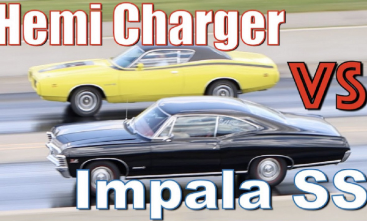 425hp ’71 dodge charger 426 hemi vs. ’67 385hp chevrolet impala ss 427