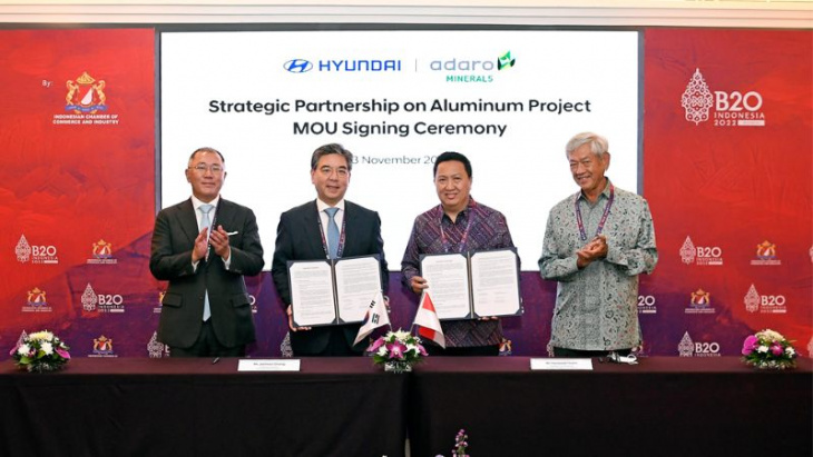 hyundai signs mou with indo aluminium supplier for future automobile and ev production