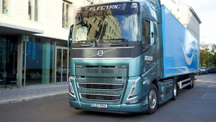 amazon, volvo delivers first electric trucks with fossil-free steel