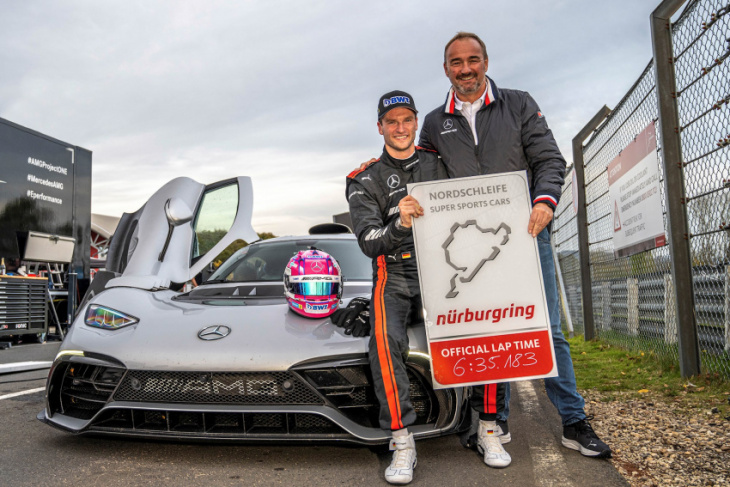 mercedes-amg one hypercar smashes nürburgring lap record