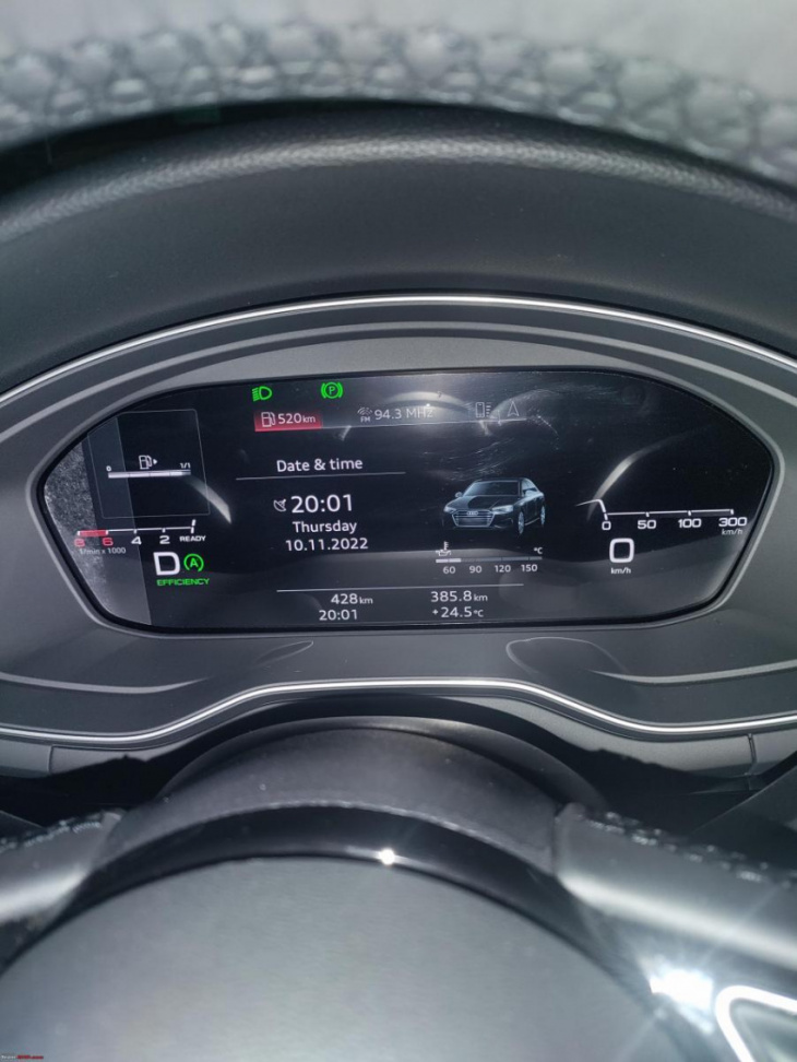 took delivery of my audi a4 2.0 tsi technology: initial observations