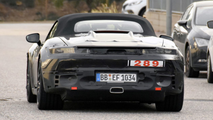 electric porsche boxster spied before reveal in 2025