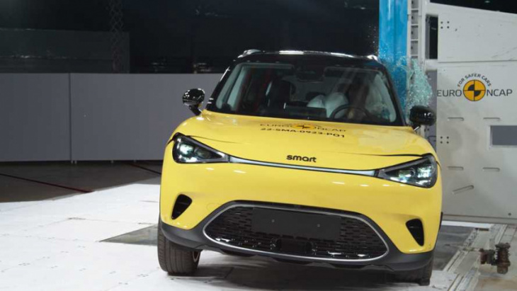 the new smart #1 happens to be surprisingly safe: euro ncap results