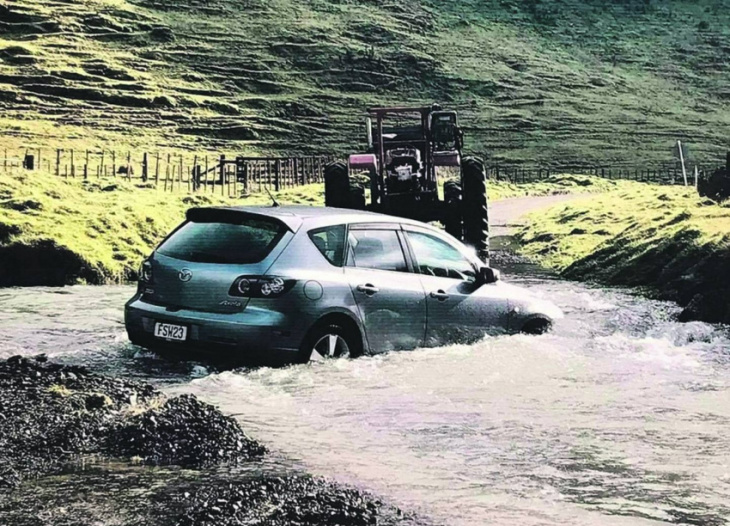 stream crossing writes off couple’s electric car
