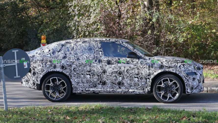 2024 bmw ix2 electric crossover coupe spied for the first time