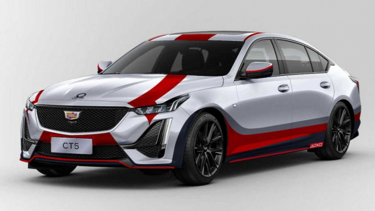 cadillac ct5 wears god of war-themed body in china