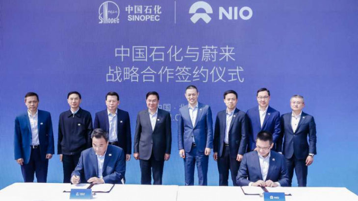 nio launches its first battery swap station in sweden
